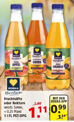 Multi Markt EDEKA Herzstücke Fruchtsäfte oder Nektare Angebot