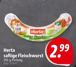 Nah & Frisch Herta saftige Fleischwurst Angebot