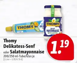 Nah & Frisch Thomy Delikatess-Senf oder Salatmayonnaise Angebot