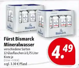 Nah & Frisch Fürst Bismarck Mineralwasser Angebot