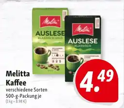 Nah & Frisch Melitta Kaffee Angebot