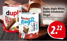 Nah & Frisch duplo, duplo White, kinder Schokolade Riegel Angebot