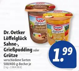 Nah & Frisch Dr. Oetker Löffelglück Sahne-, Grießpudding oder Grütze Angebot