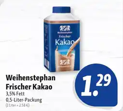 Nah & Frisch Weihenstephan Frischer Kakao Angebot