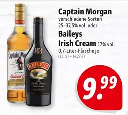 Nah & Frisch Captain Morgan Baileys Irish Cream Angebot