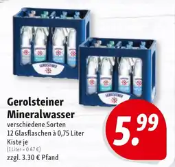 Nah & Frisch Gerolsteiner Mineralwasser Angebot
