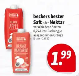 Nah & Frisch beckers bester Saft oder Nektar Angebot