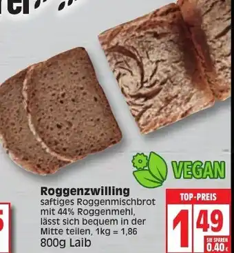 Edeka Roggenzwilling 800g Angebot