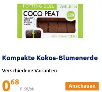 Action Kompakte Kokos-Blumenerde Angebot