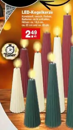 Krümet Sonderposten LED-Kegelkerze Angebot