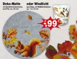 Krümet Sonderposten Deko-Matte oder Windlicht Angebot