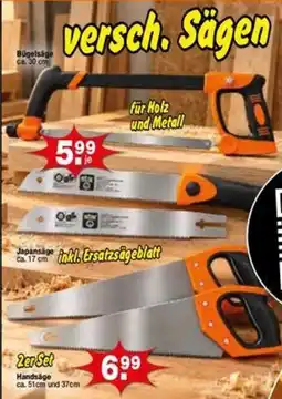 Krümet Sonderposten versch. Sägen Angebot