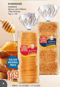 Klaas und Kock KORNMARK Sandwich Angebot