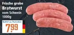 Klaas und Kock Frische grobe Bratwurst vom Schwein Angebot