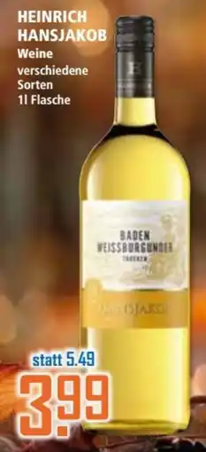 Klaas und Kock HEINRICH HANSJAKOB Weine Angebot