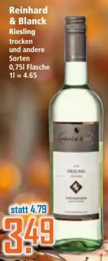 Klaas und Kock Reinhard & Blanck Riesling trocken Angebot