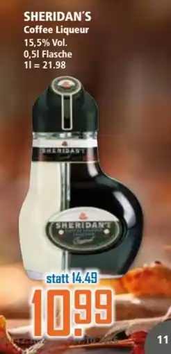 Klaas und Kock SHERIDAN'S Coffee Liqueur Angebot