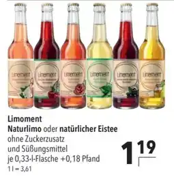CITTI Markt Limoment Naturlimo oder natürlicher Eistee Angebot