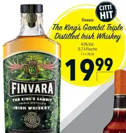 CITTI Markt Finvara The King's Gambit Triple Distilled Irish Whiskey Angebot