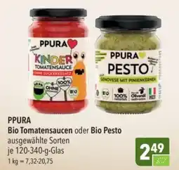 CITTI Markt PPURA Bio Tomatensaucen oder Bio Pesto Angebot