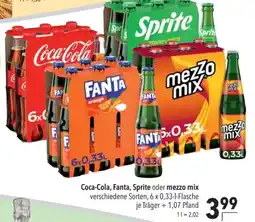 CITTI Markt Coca-Cola, Fanta, Sprite oder mezzo mix Angebot