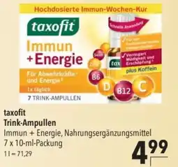 CITTI Markt taxofit Trink-Ampullen Immun + Energie Angebot
