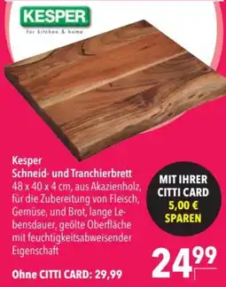 CITTI Markt Kesper Schneid- und Tranchierbrett Angebot