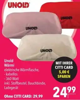 CITTI Markt Unold Wärmi Angebot
