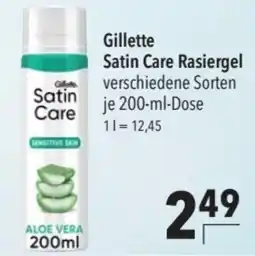 CITTI Markt Gillette Satin Care Rasiergel Angebot