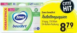 CITTI Markt Zewa Toilettenpapier Angebot