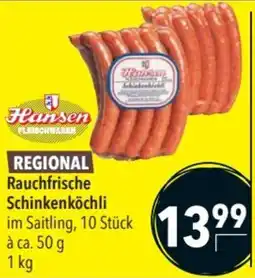 CITTI Markt Hansen Rauchfrische Schinkenköchli Angebot