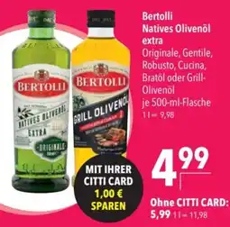 CITTI Markt Bertolli Natives Olivenöl extra Angebot