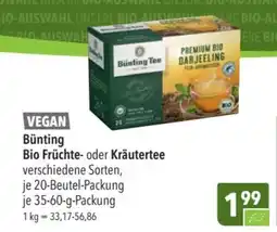 CITTI Markt Bünting Bio Früchte- oder Kräutertee Angebot
