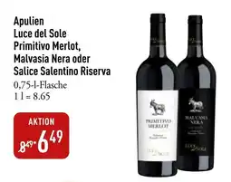 Galeria Markthalle Apulien Luce del Sole Primitivo Merlot Angebot