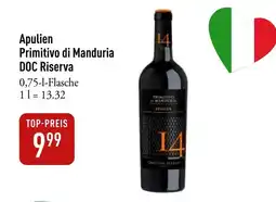 Galeria Markthalle Apulien Primitivo di Manduria DOC Riserva Angebot