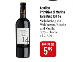 Galeria Markthalle Apulien Primitivo di Marina Tarantino IGT 14 Angebot