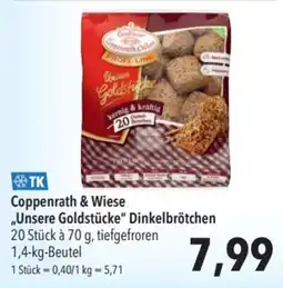 CITTI Markt Coppenrath & Wiese "Unsere Goldstücke" Dinkelbrötchen Angebot