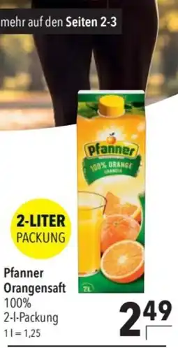 CITTI Markt Pfanner Orangensaft Angebot