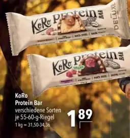 CITTI Markt KoRo Protein Bar Angebot