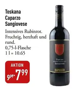 Galeria Markthalle Toskana Caparzo Sangiovese Angebot