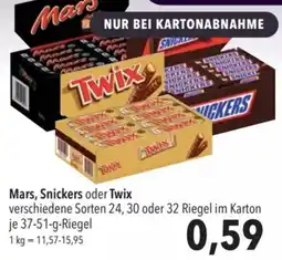 CITTI Markt Mars, Snickers oder Twix Angebot
