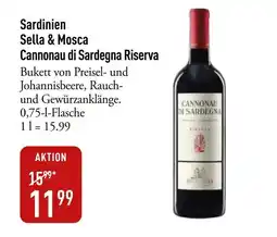 Galeria Markthalle Sardinien Sella & Mosca Cannonau di Sardegna Riserva Angebot