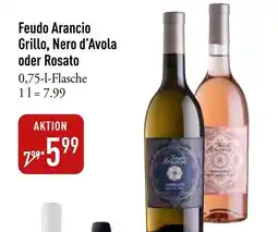 Galeria Markthalle Feudo Arancio Grillo, Nero d'Avola oder Rosato Angebot