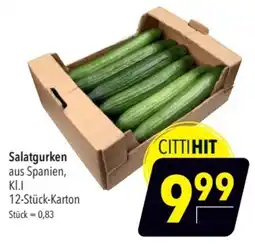 CITTI Markt Salatgurken KL.I Angebot