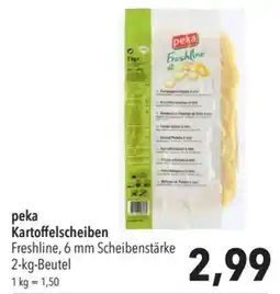 CITTI Markt peka Kartoffelscheiben Freshline Angebot