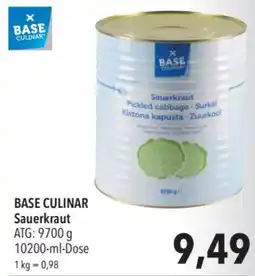 CITTI Markt BASE CULINAR Sauerkraut Angebot