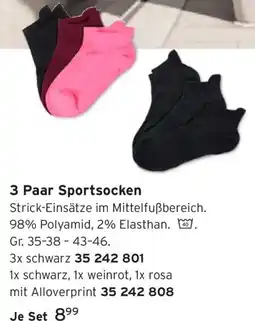 Tchibo 3 Paar Sportsocken Angebot