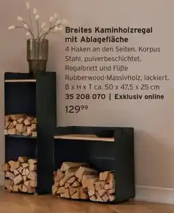 Tchibo Breites Kaminholzregal mit Ablagefläche Angebot
