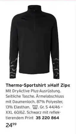Tchibo Thermo-Sportshirt »Half Zip« Angebot
