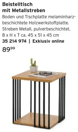 Tchibo Beistelltisch mit Metallstreben Angebot